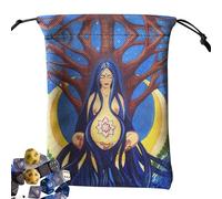 Vitsrisea Bolsa Para Tarot,Para Runes, Dados, Cristales Y Joyas | Almacenamiento para Dados y Cristales de Adivinación para Principiantes y Niños