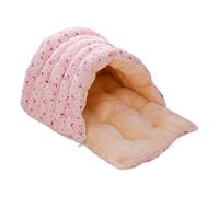 Vitsrisea Cama para gatos, saco de dormir para nido y con colchón grueso y cálido - Cama cueva para gatos - Para gatos, cachorros, animales de pequeño tamaño, perros pequeños, para exteriores, viajes
