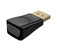 Vitsrisea Conector DP a VGA, conversor de señal Plug and Play sin fricciones, universal, estable, adaptador de señal Clear Pictures, accesorios electrónicos para tabletas, proyectores, ordenadores