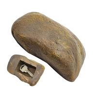 Vitsrisea De Llaves De Piedra para Exteriores: Contenedor Secreto De Guijarros Realista, Fuerte para Respaldo De Patio Resistente A La Intemperie, Estuche Discreto para Ocultar La del Césped,