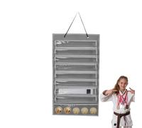 Vitsrisea Display Cinturón de Karate Ayuda a motivar la protección contra el polvo | Soporte de presentación del cinturón de Karate, para colgar cinturones de Karate, organizador para cinturón de