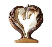 Vitsrisea Estatua Equina - Estatua Artesanal, Figura De Mesa | Escultura De Arte, Caballo De Mesa Vintage, Decoración De Madera Minimalista Para El Vivero Para El Vivero Del Vivero