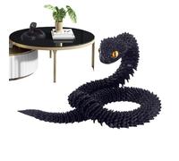 Vitsrisea Figura de serpiente articulada - Reptiles impresos en 3D, articulación articulada táctil, sensorial, expositor de oficina, escritorio, mesa, dormitorio, sala de estar
