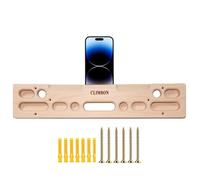 Vitsrisea Hangboard De Escalada - De Madera Natural, Montaje De Pullup del Fabricante De | Marco De Escalada Rocosa Fijada A La Pared, Entrenador Portátil De Acondicionamiento De Dedos,