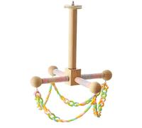 Vitsrisea Jaula Para - Juguete De Escalada Colgante De Madera, Soporte De Actividad Para Pequeños Mascotas, Plataforma Masticable Interactiva Para Hurones, Hámster, Cerdito, Gerb