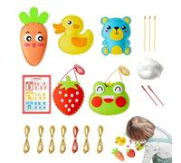 Vitsrisea Kit De Costura De Animales Divertidos: Juego De Manualidades De 6,1 X 7,48 X 2,36 Pulgadas, Lindo Juguete De Costura De Animales, Actividad De Bricolaje, Proyecto De Aprendizaje De Arte | K