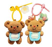 Vitsrisea Llavero De Oso - Llavero De Animal Clip De Peluche, De De Figura, De Mochila, Baratija Para Bolso, Mascota De Peluche, Accesorio Tejido Para Colgante De Bolso, Juguetes De Muñeca De