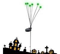 Vitsrisea Luces Solares De Ojos Terroríficos | Adornos De Halloween Luces Solares De Ojos Espeluznantes - Decoración Temblorosa De Luciérnagas Impermeable Iluminación Para Fiestas