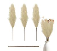 Vitsrisea Pampasgras-Strauß - Getrocknetes Pampasgras, , Künstliche Getrocknete Pflanzen | 110 Cm/43 Zoll Rustikaler Bauernstrauß Phragmites Trockenblumenstrauß, Boho-Heimdekoration Für