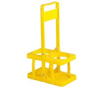 Vitsrisea Portabotellas portátil - 7,09 x 4,25 x 12,52 Pulgadas, botellero Plegable, portabebidas para Dos Botellas, para Bebidas portátil | de Viaje para Picnic de Camping, Organizador para
