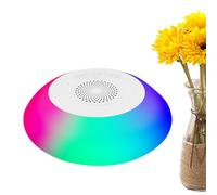 Vitsrisea Schwimmender Lautsprecher für Pool,Schwimmender Poollautsprecher | dem kompakten Bad-Schwimmlautsprecher,8 Lichtmodi, 1200 mAh Akku, Freisprech-Lautsprecher für Garten, Pool