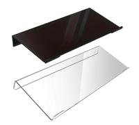 Vitsrisea Soporte para teclado de mesa - Elevador ergonómico transparente inclinado, soporte para PC para escribir, soporte de acrílico, inclinado en Lucite, estable transparente | L