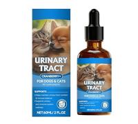 Vitsrisea Suplemento para el tracto urinario para gatos, 60 ml, gotas de nutrientes para el tracto urinario - Suplementos de salud para gatos con buen gusto - Para mascotas cachorro gatito hogar