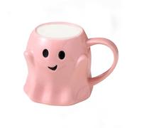 Vitsrisea Taza Halloween | 440ml Taza en Forma de Fantasma,Tazas De Té Para Cocina Rutina Diaria Noche De Juegos Universitarios Reuniones De Club De Lectura Fiesta Hogar Habitación De Residencia