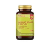 VITTALOGY Inmuno Boost Complex Multivitamínico con Probioticos 3000M Energía y Vitalidad. Suplemento Refuerzo Sistema Inmune y Aumento Defensas. Complemento Vitaminas para Hombre y Mujer. 120 Cápsulas