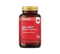 VITTALOGY Levadura de Arroz Rojo 120 Cápsulas con Coenzima Q10 | Red Yeast Rice con Monacolina K | Complemento Alimenticio Adultos