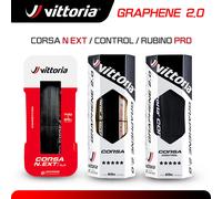Vittoria Corsa NEXT/Corsa Control/Rubino Pro 700×25/28/30C Neumático sin cámara de grafeno y tubo Neumático de carretera Neumático plegable 700C Rubino V -28C TLR