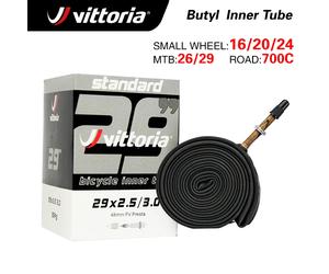 Vittoria rueda pequeña bicicleta de montaña InnerTire 16/20/26/29X1.9/2.5 válvula Schrader SV 48MM 700CRoad tubo interior de bicicleta 700X20-28C