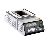 Vituord Horno Eléctrico para Fundir Estaño, Crisol De Soldadura De Titanio Sin Plomo, Control De Temperatura De 0 a 600 ℃, Cuadrado, para Procesos De Fusión De Metales Y Proyectos De Bricolaje