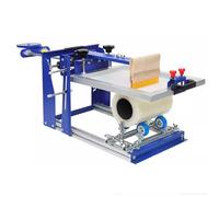 Vituord Máquina De Serigrafía Curva Manual, Equipo De Serigrafía Curva De Empuje Y Tracción De 8 X 10 Pulgadas, con 3 Juegos De Rodillos, Diámetro Máximo De 170 Mm