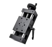 Vituord Mesa Deslizante con Guía Lineal Manual, Platina Lineal De Eje X, Rodamiento Lineal con Riel De Movimiento De Husillo a Bolas, Módulo De 80×80 Mm, Avance De Husillo Tipo T