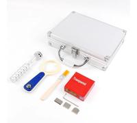 Vituord Probador De Adherencia De Trama Cruzada, Kit De Comprobador De Corte Cruzado, Trazador De Película De Pintura, con Hojas De 1 Mm/2 Mm/3 Mm, 11 Dientes, Lupa