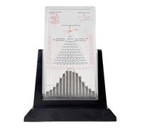Vituord Tablero Galton De Escritorio, Modelo De Demostración De Probabilidad De 230×310 Mm con Curva De Campana, Demostración Efectiva De La Ley Estadística, para Física Y Educación