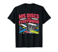 Viuda del Disc Golf Discos En Todas Partes Esposa Camiseta