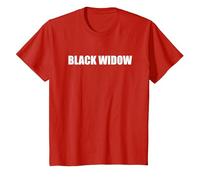Viuda Negra Camiseta, Niños, Rojo, 2 años
