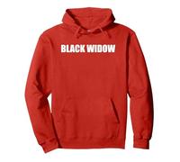 Viuda Negra Sudadera con Capucha, Unisex para Adultos, Rojo, XXL
