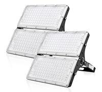 Viugreum Pack de 2 proyectores LED exterior, 200 W LED proyector exterior, proyector LED súper brillante de 20000 lm con 210 LED (SMD 2835), IP66 resistente al agua para jardín, garaje, patio