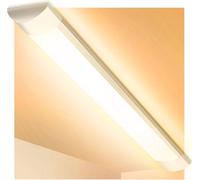 Viugreum Tubo LED 60CM, 20W 2400LM Lámpara LED de Techo, Blanco Cálido 3200K, IP20 Fluorescente Led para Baño, Salón, Cocina, Garaje, Oficina y Taller