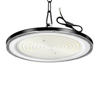 Viugreum UFO LED 800W, Proyector LED exterior 80000LM, Blanco Frío 6500K, AC 85-265V IP65 Impermeable Iluminación de Taller, Led Industrial UFO con Cadena para Fábrica Taller Gimnasio