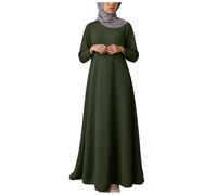 Viunychn Ropa árabe mujer primavera larga ropa de oración hijj vestido de ramadán monocromático traje de ramadán vestido de manga larga islámica trajes de juramento ropa suave musulmana vestidos de