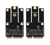Viupolsor 2 x Adaptador M.2 NGFF Un Mini PCI-E (PCIe + USB) para tarjeta inalámbrica WLAN M.2 WiFi Bluetooth AX200 9260 8265 8260 para portátil