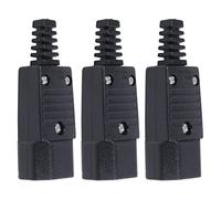 Viupolsor 3X Negro IEC-320 C14 Enchufe de alimentación CA Entrada Socket 250V 10A