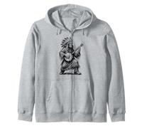 Viva Appalachia Native American Banjo Player Retro Sudadera con Capucha