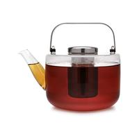 VIVA Bjorn Tetera de Cristal con Infusor, Vitroceramica, 1,2 L