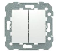 Viva Conmutador doble (Blanco, Instalación empotrada)