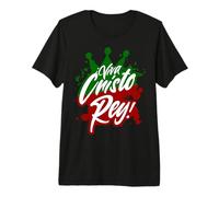 Viva Cristo Rey Cristeros Guerra Mexicana Católica Española Camiseta Premium