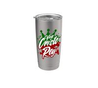 Viva Cristo Rey Cristeros Guerra Mexicana Católica Española Vaso térmico de acero inoxidable de doble pared
