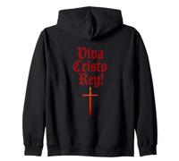 ¡Viva Cristo Rey! - Dicho católico español Sudadera con Capucha