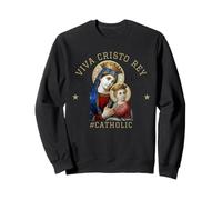 Viva Cristo Rey Virgen María Católica Romana Sudadera