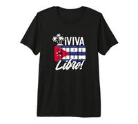 ¡Viva Cuba Libre! Cubano Camiseta Premium