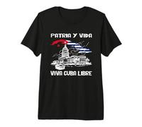 Viva Cuba Libre Patria Y Vida CLÁSICA Camiseta El Capitolio Camiseta Premium