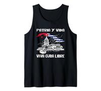 Viva Cuba Libre Patria Y Vida CLÁSICA Camiseta El Capitolio Camiseta sin Mangas