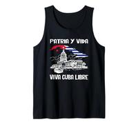 Viva Cuba Libre Patria Y Vida Free Sos Cuba Capitol Camiseta sin Mangas