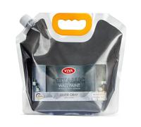 Viva Decor Pintura de pared metálica, 2,5 L, color gris plateado, efecto de pared para un diseño elegante de pared, a base de agua y resistente a la abrasión, fácil de aplicar, pintura de pared