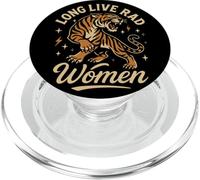 Viva el Tema Feminista de empoderamiento de los Tigres de RAD Women PopSockets PopGrip para MagSafe