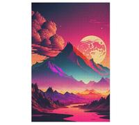 Viva escena retro - Puzzle de 1000 piezas, rompecabezas de madera, desafiante juego de habilidad para toda la familia, niños a partir de 12 años (78 x 53 cm)